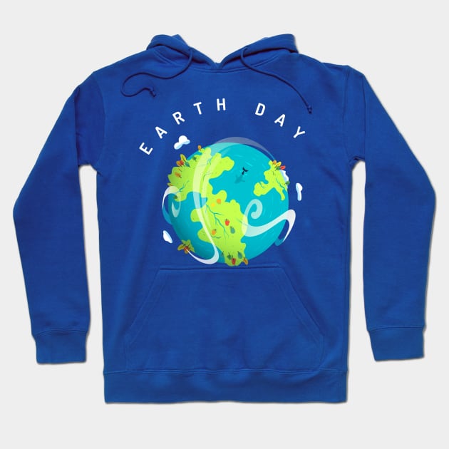 Earth Day Hoodie by vladocar